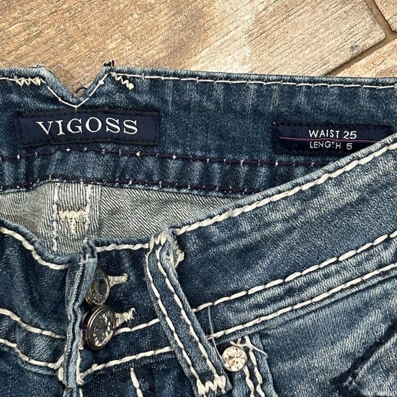 Vigoss The New York Short  Women’s Waist 25. Length 5  Embellished Bling/Stitch - Picture 3 of 6